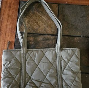 Vera Bradley Quilted Tote in Olive